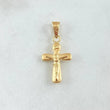 Dije Cruz Cristo 0.6gr / 2.5cm / Oro Amarillo 18K *