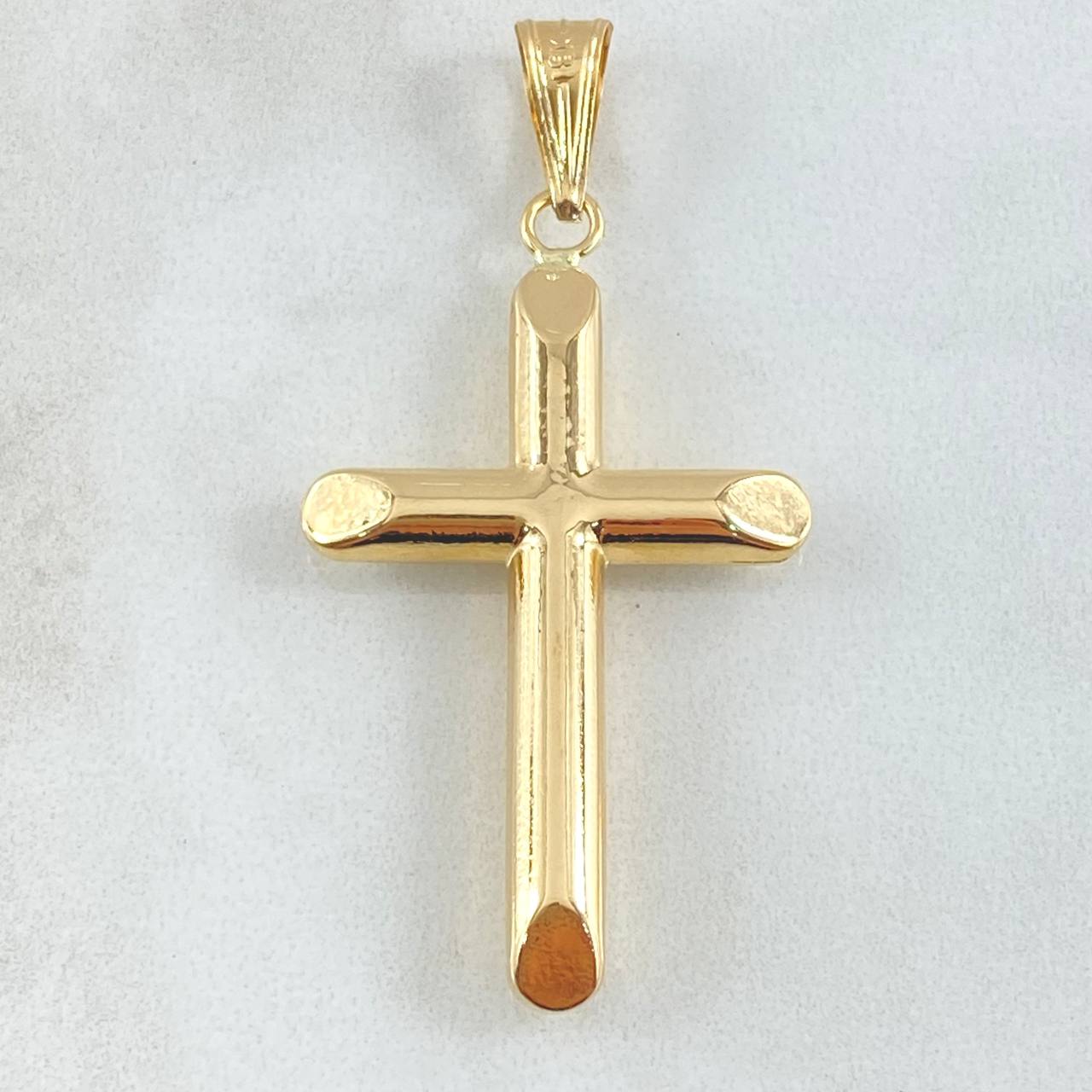 Dije Cruz Lisa 3.5gr / 5.5cm / Oro 18K !