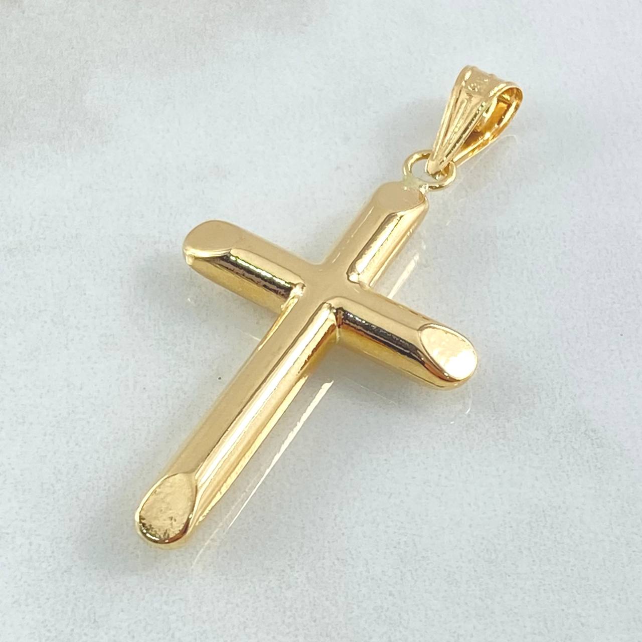 Dije Cruz Lisa 3.5gr / 5.5cm / Oro 18K !