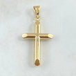 Dije Cruz 1.7gr / 4cm / Puntas Planas Oro Amarillo 18K ©