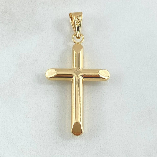 Dije Cruz 1.7gr / 4cm / Puntas Planas Oro Amarillo 18K ©