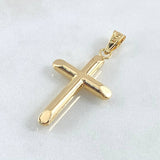 Dije Cruz 1.7gr / 4cm / Puntas Planas Oro Amarillo 18K ©