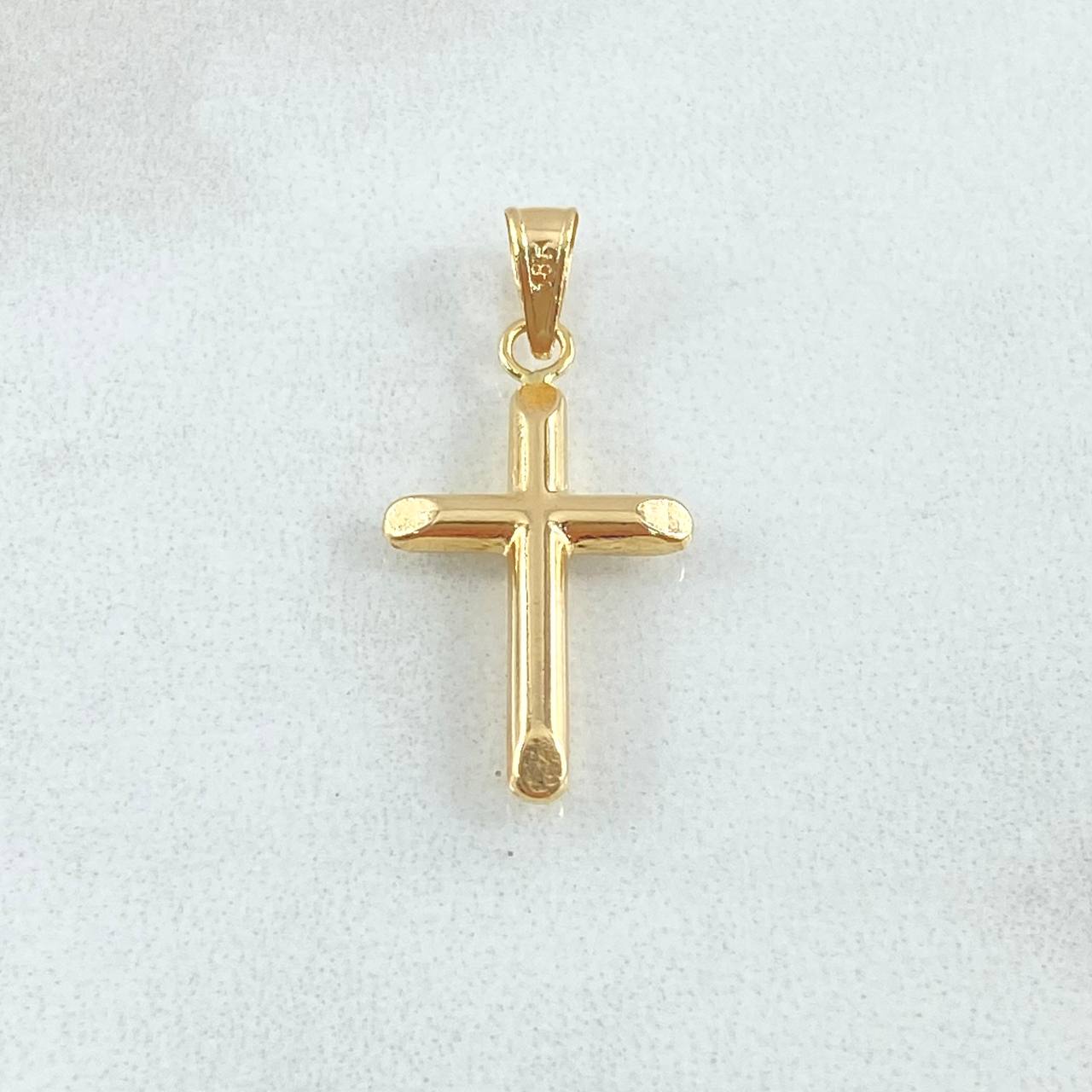 Dije Cruz 1.05gr / 3.2cm / Puntas Planas Oro Amarillo 18K ©