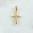 Dije Cruz 1.05gr / 3.2cm / Puntas Planas Oro Amarillo 18K ©
