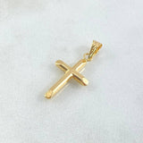 Dije Cruz 1.05gr / 3.2cm / Puntas Planas Oro Amarillo 18K ©