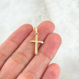 Dije Cruz 0.55gr / 2.5cm / Oro 18K