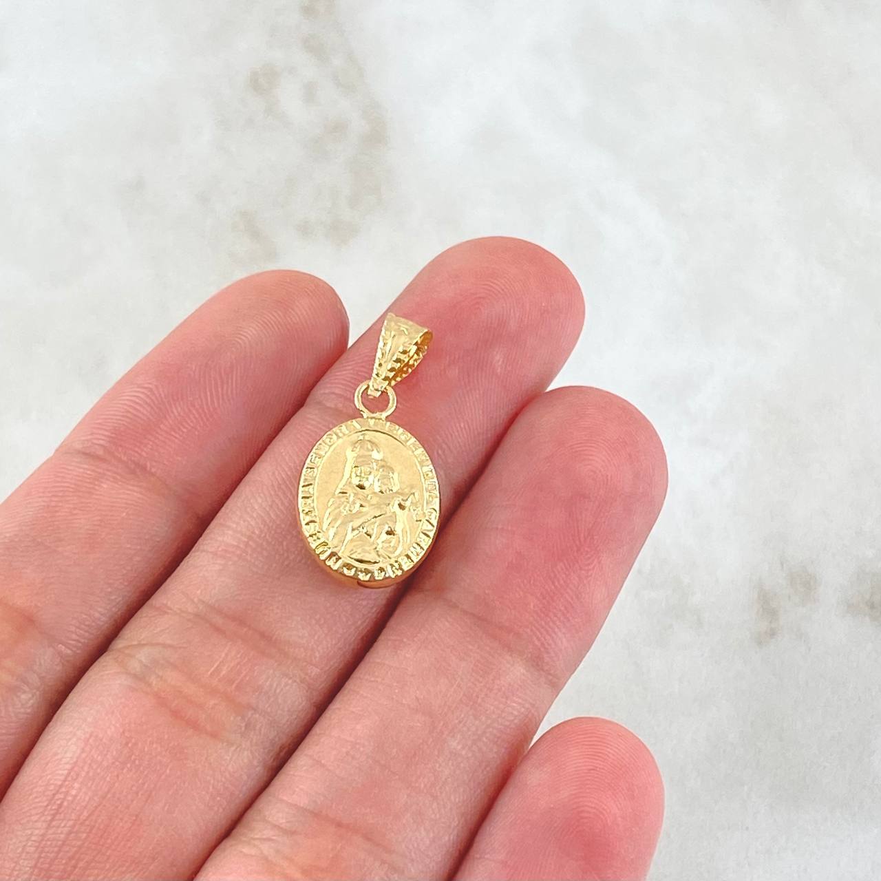 Dije Virgen Del Carmen 0.9gr / 2.3cm / Oro 18K