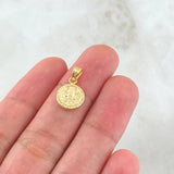 Dije Sagrada Familia 0.5gr / 1.7cm / Cargador Liso Oro Amarillo 18K ©