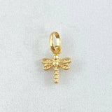 Dije Libelula 0.3gr / 1.5cm / Cargador Liso Oro Amarillo 18K ©