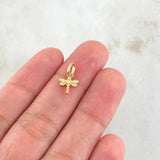 Dije Libelula 0.3gr / 1.5cm / Cargador Liso Oro Amarillo 18K ©