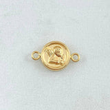 Herraje Angel 0.55gr / 1.7cm / Mate Oro Amarillo 18K *
