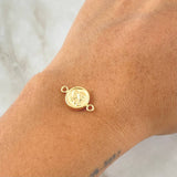 Herraje Angel 0.55gr / 1.7cm / Mate Oro Amarillo 18K *
