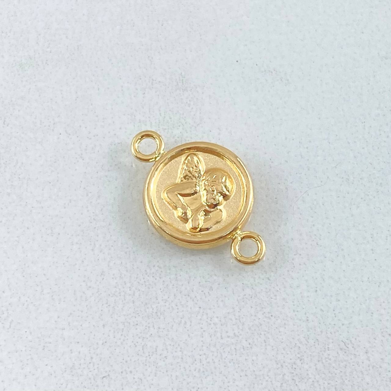 Herraje Angel 0.55gr / 1.7cm / Mate Oro Amarillo 18K *