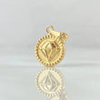 Dije Diamante 0.6gr / 1.7cm / Oro 18K