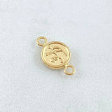 Herraje Fe 0.5gr / 1.5cm / Texturizado Oro Amarillo 18K *