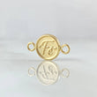 Herraje Fe 0.5gr / 1.5cm / Texturizado Oro Amarillo 18K *