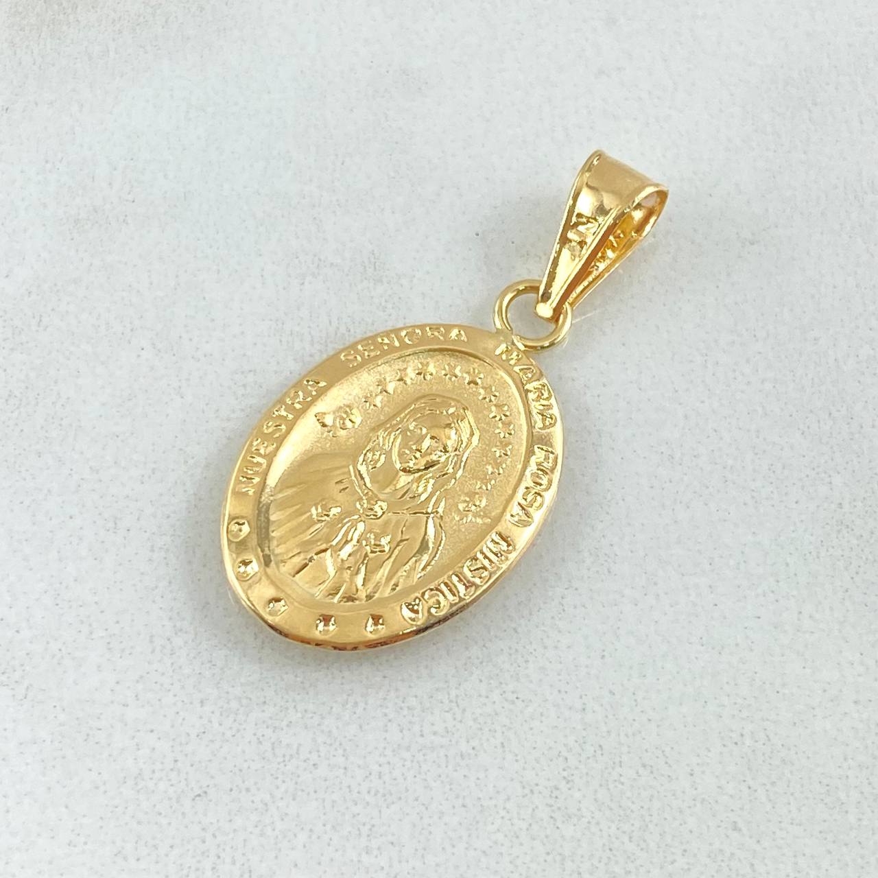 Dije Rosa Mistica 1.3gr / 3cm / Oro 18K
