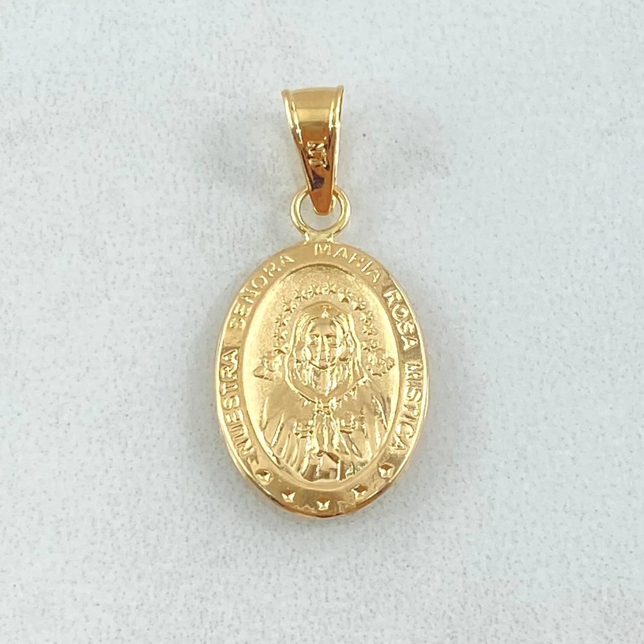 Dije Rosa Mistica 0.9gr / 2.5cm / Oro 18K