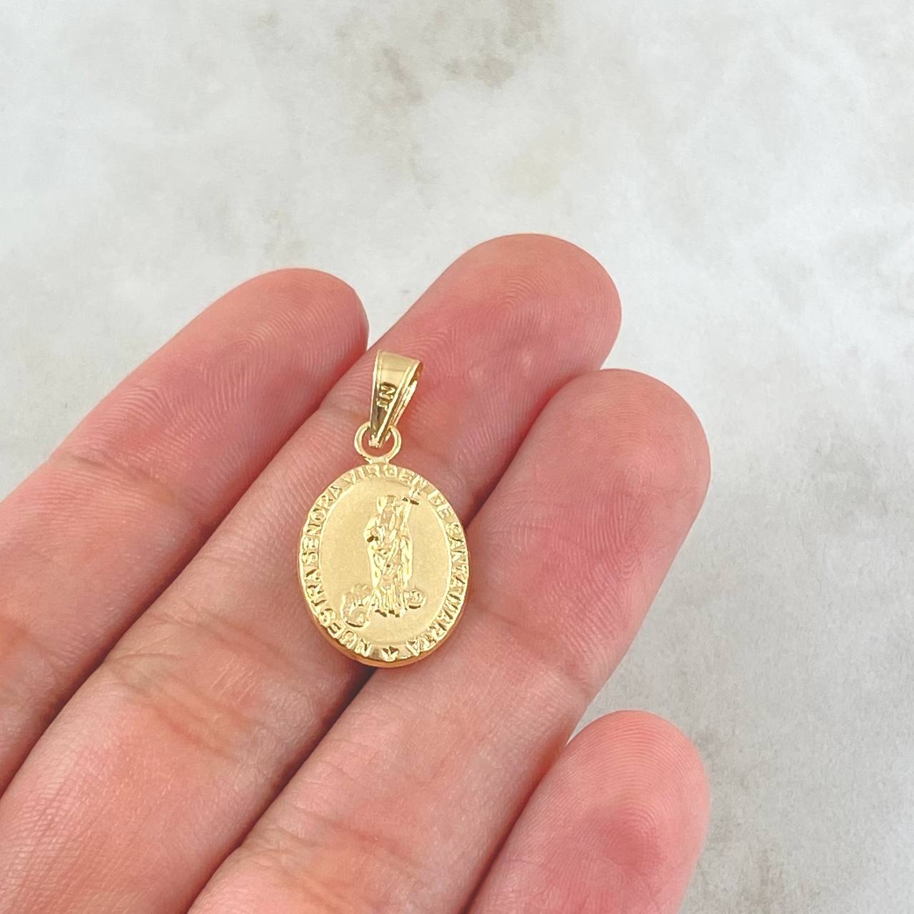 Dije Virgen Santa Marta 0.9gr / 2.5cm / Oro 18K