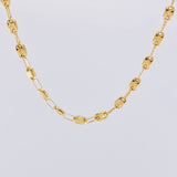 Cadena Rustica Tornillo Diamantado 8.6 g / 62 cm / 3.5 mm Oro Amarillo 18K