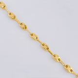 Cadena Rustica Tornillo Diamantado 8.6 g / 62 cm / 3.5 mm Oro Amarillo 18K