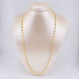 Cadena Rustica Tornillo Diamantado 8.6 g / 62 cm / 3.5 mm Oro Amarillo 18K