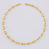 Tobillera Rustica Adije 4.65 g / 26.5 cm / 4.3 mm Oro Amarillo 18K