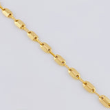 Tobillera Rustica Adije 4.65 g / 26.5 cm / 4.3 mm Oro Amarillo 18K