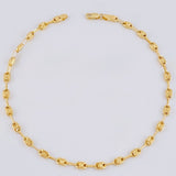 Tobillera Rustica Tornillo Diamantado 3.9 g / 26.3 cm / 3.6 mm Oro Amarillo 18K