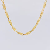 Cadena Rustica Corona Cruzada 12.4 g / 61.8 cm / 4.2 mm Oro Amarillo 18K