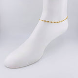 Tobillera Rustica Tornillo Diamantado 3.9 g / 26.3 cm / 3.6 mm Oro Amarillo 18K