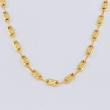 Cadena Rustica Tornillo Diamantado 9.65 g / 61.4 cm / 3.9 mm Oro Amarillo 18K