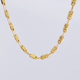 Cadena Rustica Tornillo Diamantado 9.65 g / 61.4 cm / 3.9 mm Oro Amarillo 18K