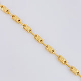 Cadena Rustica Tornillo Diamantado 9.65 g / 61.4 cm / 3.9 mm Oro Amarillo 18K