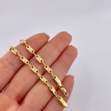 Cadena Rustica Tornillo Diamantado 9.65 g / 61.4 cm / 3.9 mm Oro Amarillo 18K