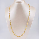 Cadena Rustica Tornillo Diamantado 9.65 g / 61.4 cm / 3.9 mm Oro Amarillo 18K