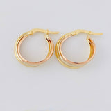 Candongas Hely 2 g / 1.8 cm Tres Oros 18K