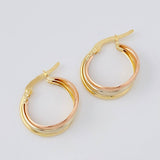 Candongas Hely 2 g / 1.8 cm Tres Oros 18K