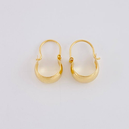 Candongas Ash 0.6 g / 1.3 cm Oro Amarillo 18K