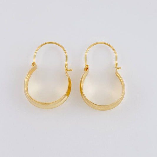Candongas Ash Divididas 0.9 g / 1.8 cm Oro Amarillo 18K