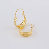 Candongas Ash Divididas 0.9 g / 1.8 cm Oro Amarillo 18K