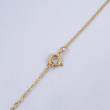Cadena Aro Seguido Corazon 2.85gr / 41.5cm / 1.3mm Oro 18K &