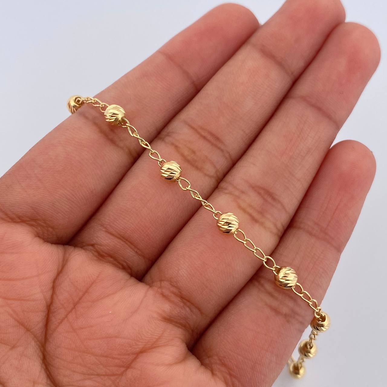 Pulso Espiga Militar 2gr / 19cm / 4mm Oro 18K &