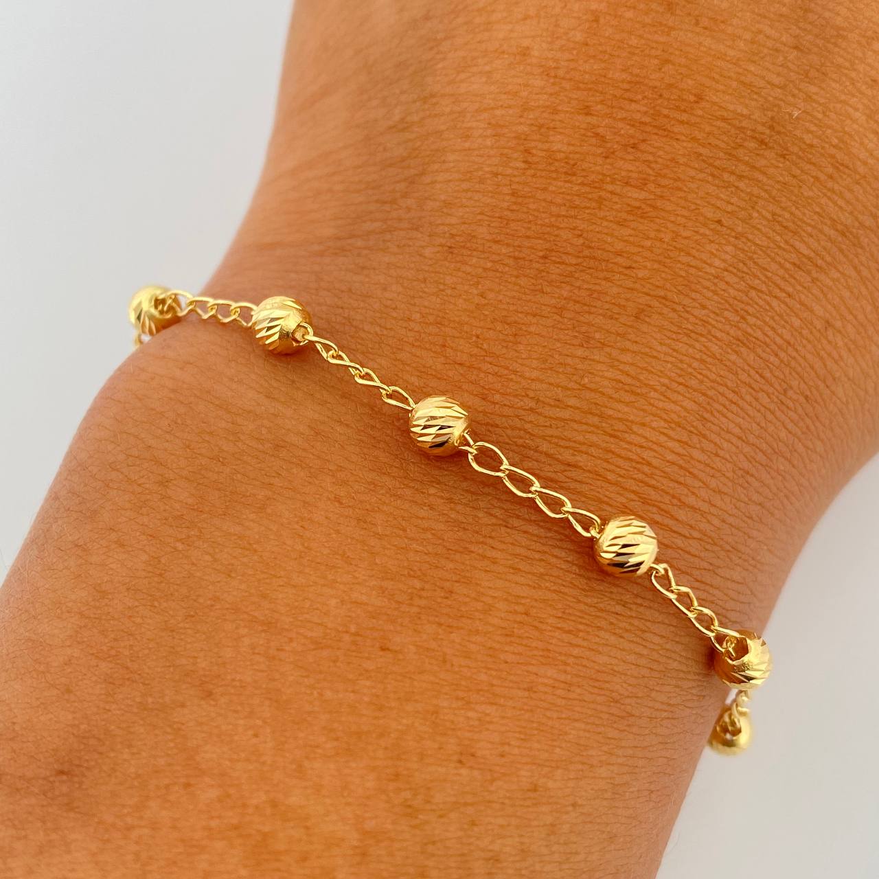 Pulso Espiga Militar 2gr / 19cm / 4mm Oro 18K &