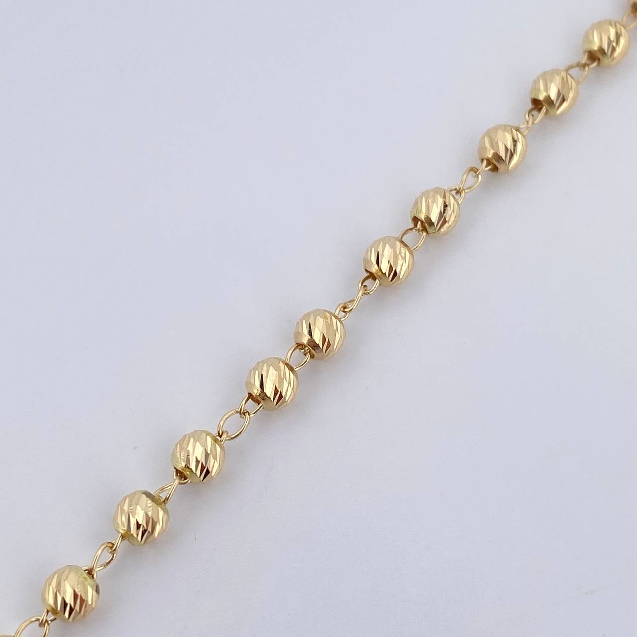 Pulso Tipo Militar 3.3gr / 19cm / 4mm Oro 18K &