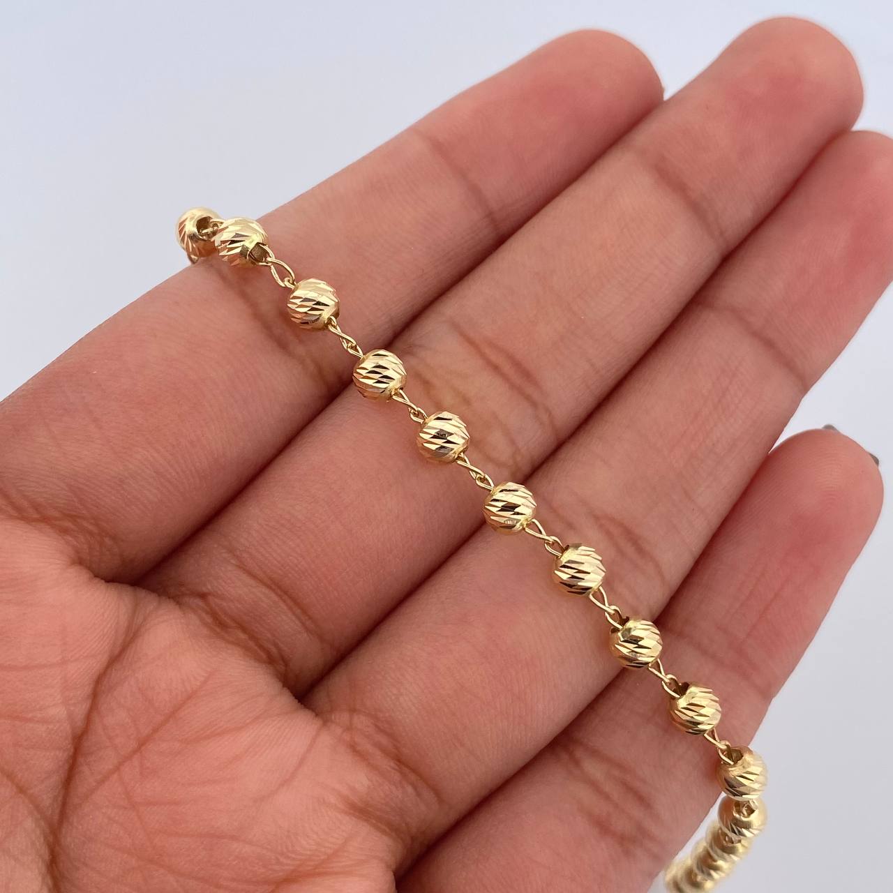 Pulso Tipo Militar 3.3gr / 19cm / 4mm Oro 18K &