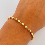 Pulso Tipo Militar 3.3gr / 19cm / 4mm Oro 18K &