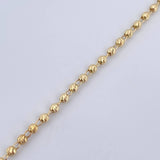 Pulso Tipo Militar 2.5gr / 19cm / 3mm Oro 18K &