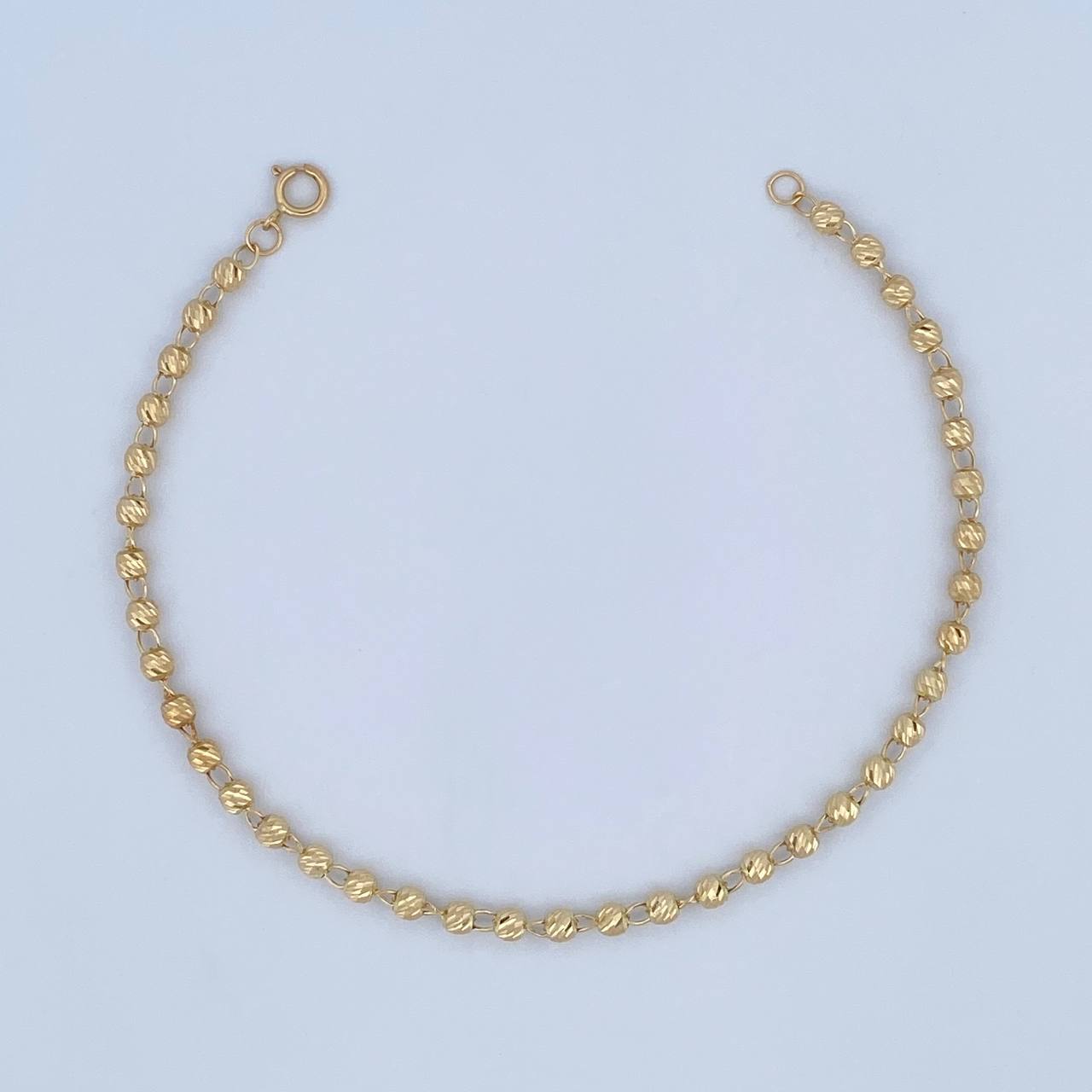 Pulso Tipo Militar 2.5gr / 19cm / 3mm Oro 18K &
