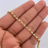 Pulso Tipo Militar 2.5gr / 19cm / 3mm Oro 18K &